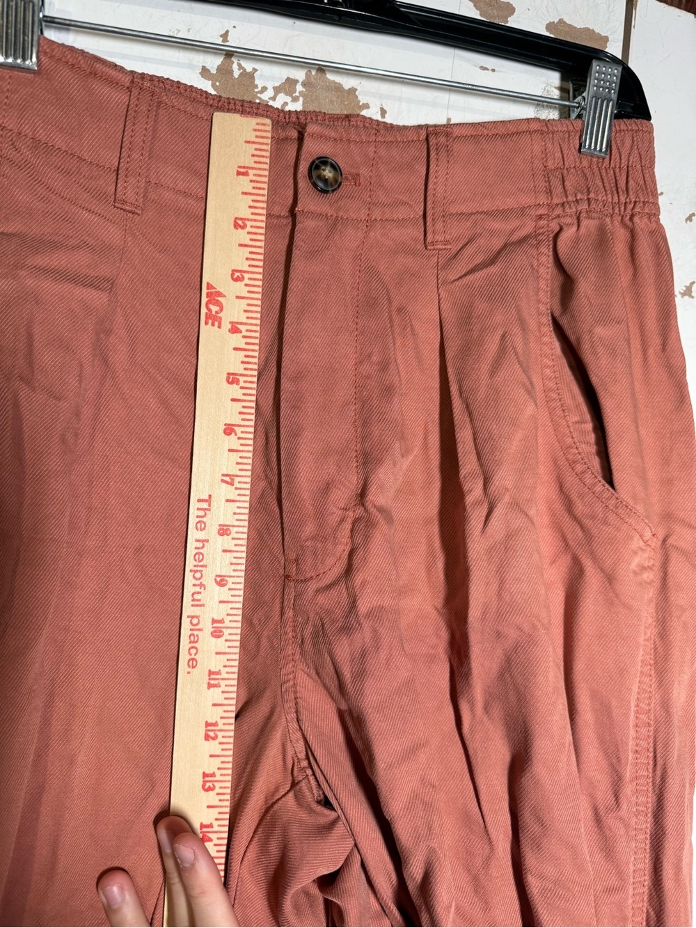 Madewell The Neale Straight Leg Pant Drapeweave in Dried Rose Pink Size 8 - Picture 5 of 10